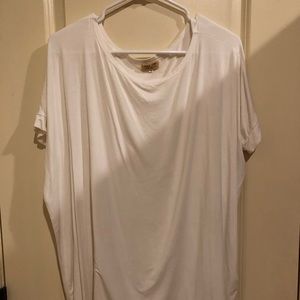 White Piko Short Sleeved Top